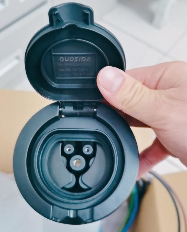 IP55 7kW Type 2 Female Socket TUV CE Certification With Shutter