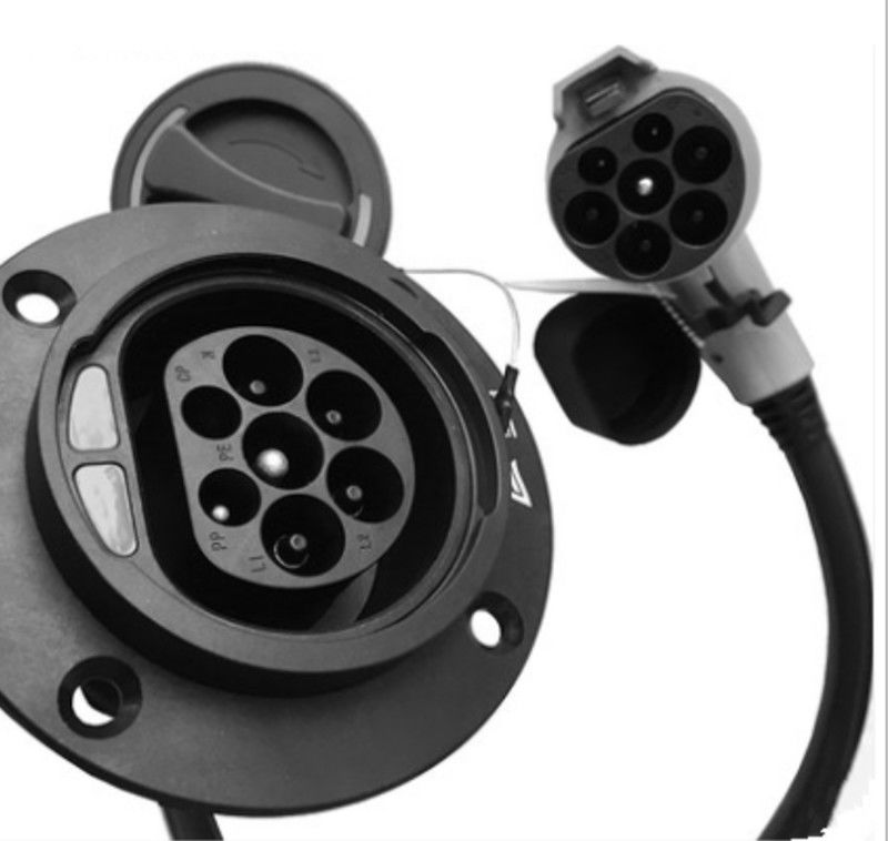 32A Single Phase GB/T To Type 2 EV Charging Cable Adapter 0.5m 250V