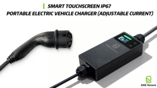 Smart Touchscreen IP67 Portable Electric Vehicle Charger (Adjustable Current)