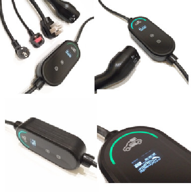 7KW Mode 2 Portable EV Charger With Schuko Plug 16A Power Plug