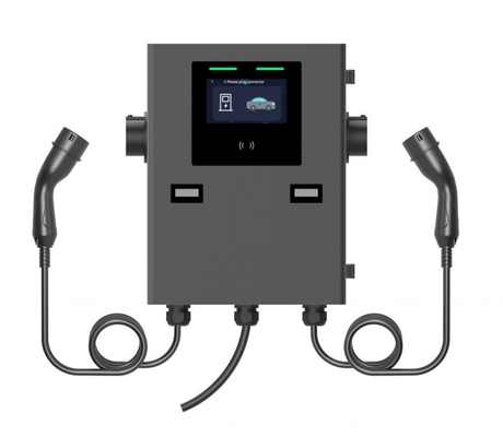 Good price IP55 2*22kw Wallbox charger for Commercial Use Dual guns wallbox online