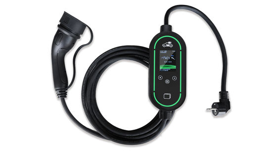 Buy 11kW Portable EV Charger with IP67 Rating and 2.4 Inch LCD Screen for Home Use online manufacture