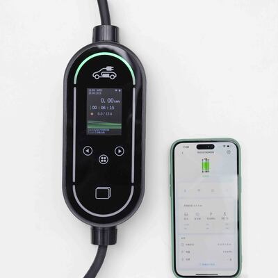 Buy 3.68kW 16A Smart Home EV Charger with WiFi and Bluetooth Enabled LCD Display online manufacture