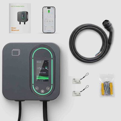 Buy 22kW EV Charger Solar Wallbox Station 32A 480V With Dynamic Load Balance Box online manufacture