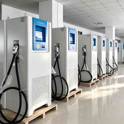 Buy 60kW-120KW DC Fast Charging Station for Electric Vehicle With CCS GBT Dual Plugs online manufacture