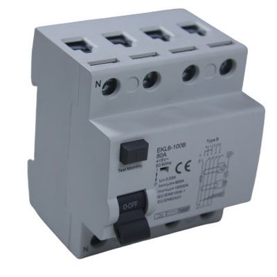 Buy 10KA Type B 63A RCD Circuit Breaker RCCB for Leakage Protection online manufacture