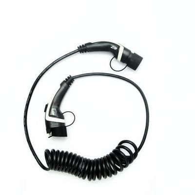 Buy Type 1 To Type 2 IP67 Electric Car Charging Cable With SAE J1772 Spring Cable online manufacture