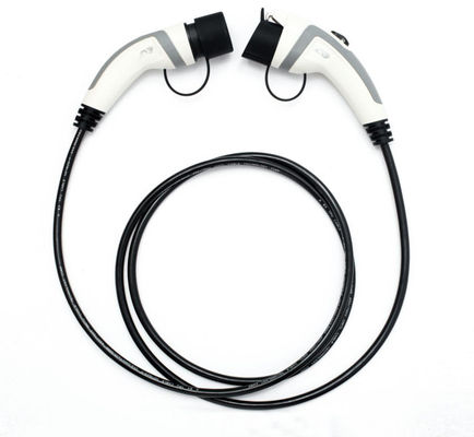 White 16A 1 Phase EV Charger Extension Cord For Car Charger Flexible Duranble