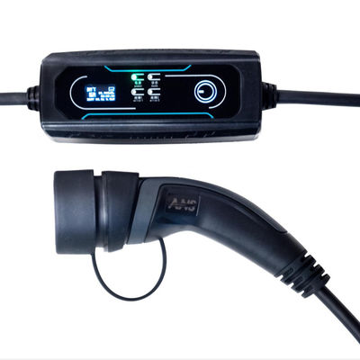 Buy 16A 3.6kW Portable EV Charger EU Type Electric Vehicle Charging Equipment online manufacture