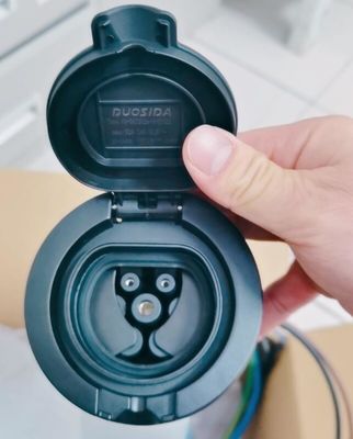 Buy IP55 7kW Type 2 Female Socket TUV CE Certification With Shutter online manufacture