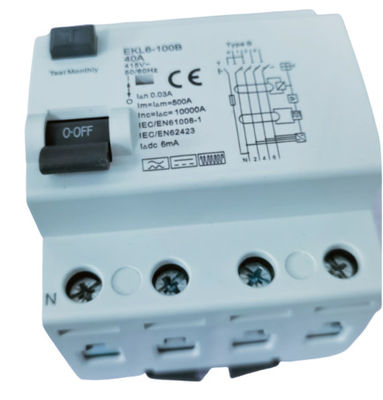 Buy DC 6mA 4P Residual Current Protection Device 50 / 60Hz Rated Frequency online manufacture