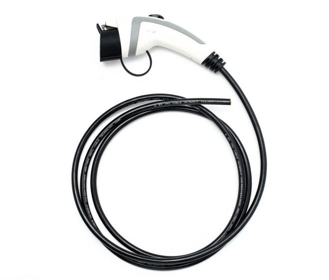 White 16A 1 Phase EV Charger Extension Cord For Car Charger Flexible