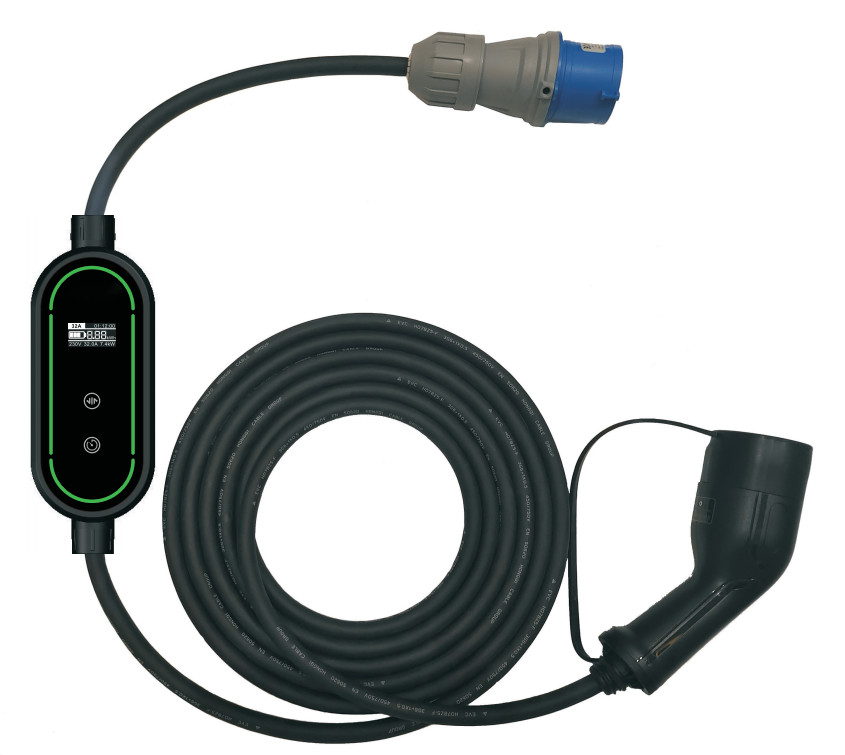 50Hz AC110V Home Portable EV Charger 7kW With Delay Charging Amps