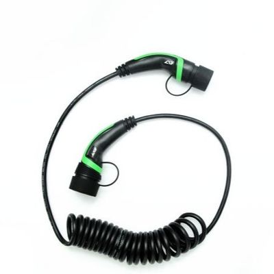 Good price ANS Green 16A Type 2 To Type 2 EV Cable 1phase male plug to female plug online